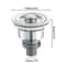 Kitchen Sink Drain Assembly With Basket Strainer Stopper Waste Plug Filter For Basin Drain AntiCl 5
