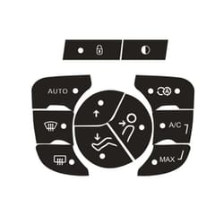 car a/c button stickers repair decals | high-grade vinyl hvac control push button labels for interior restoration