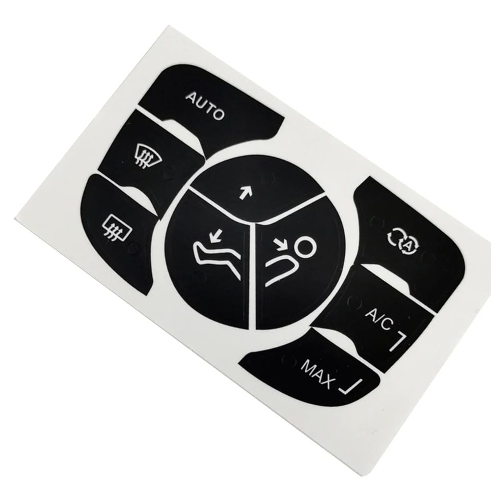 Car AC Button Stickers Repair Decals HighGrade Vinyl HVAC Control Push Button Labels For Interior 1