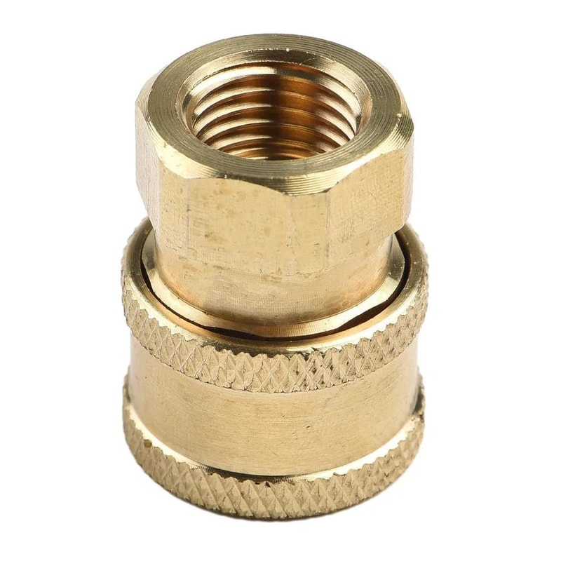 Pressure Washer Quick Connect Adapter 14in BrassStainless Coupler Male Female Connector Fitting Fo 5