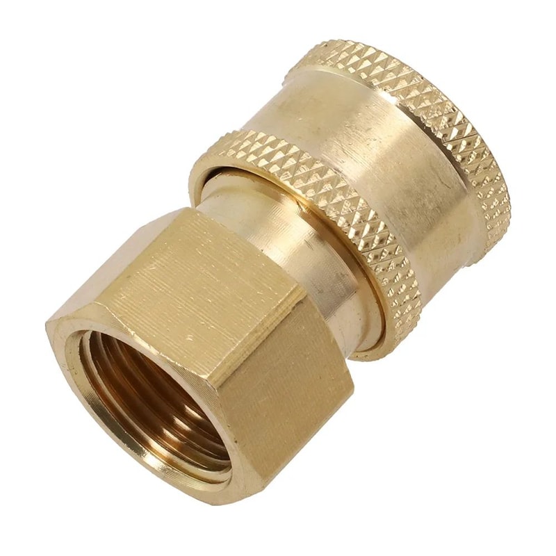 Pressure Washer Quick Connect Adapter 14in BrassStainless Coupler Male Female Connector Fitting Fo 12