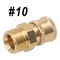 Pressure Washer Quick Connect Adapter 14in BrassStainless Coupler Male Female Connector Fitting Fo 15