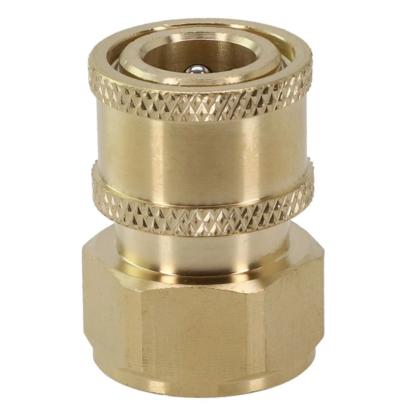 Pressure Washer Quick Connect Adapter 14in BrassStainless Coupler Male Female Connector Fitting Fo 17