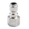 Pressure Washer Quick Connect Adapter 14in BrassStainless Coupler Male Female Connector Fitting Fo 19