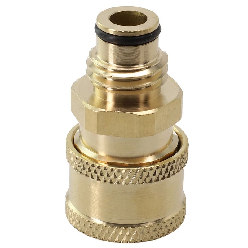 Pressure Washer Quick Connect Adapter 14in BrassStainless Coupler Male Female Connector Fitting Fo 22