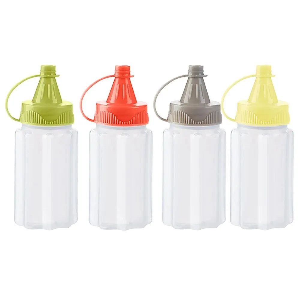 Mini Sauce Squeeze Bottles Set Of 4 Leakproof Condiment Dispenser For BBQ Picnic Lunch Dressing Oi 5