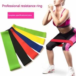 mini resistance loop bands latex | stretch circle bands for hip glute leg training, strength workout, home gym fitness