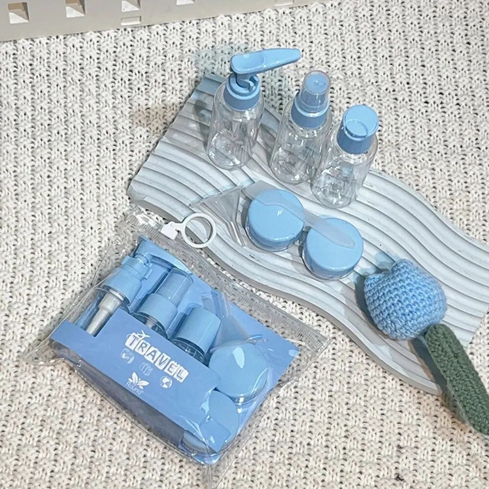 Leakproof Travel Bottles Kit Clear Toiletry Containers Set Travel Size Cosmetic Tubes For Shampoo 3