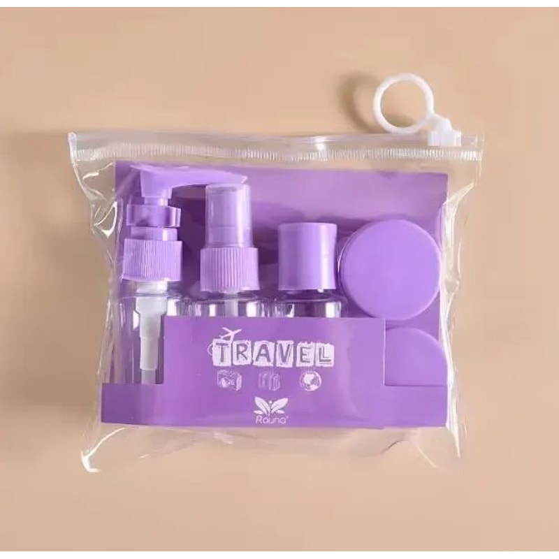 Leakproof Travel Bottles Kit Clear Toiletry Containers Set Travel Size Cosmetic Tubes For Shampoo 9