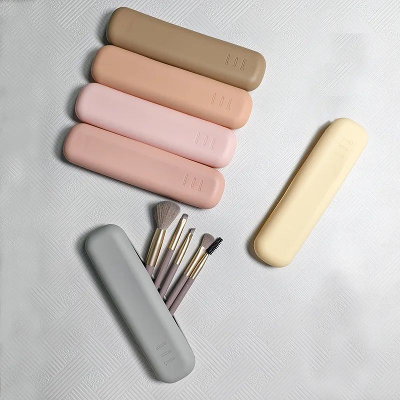 Silicone Makeup Brush Bag Travel Pouch EasyClean Cosmetic Organizer Case For Brushes Toiletries B 2