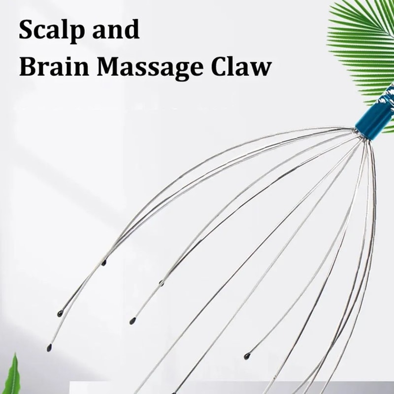 Octopus Scalp Massager Head Scratcher Claw Relaxing Stress Relief Head Massage Tool For Hair Wash