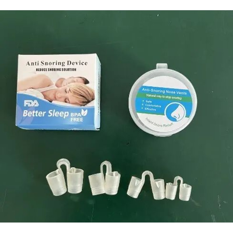 Anti Snoring Nose Clip Set 4pcs Nasal Breathing Aid For Sleep Support Snore Reduction And Nighttim 6