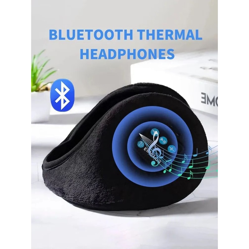 Bluetooth Music Earmuffs Wireless Winter Warmers Velvet Sports Ear Warmers For Running Walking Wit 1