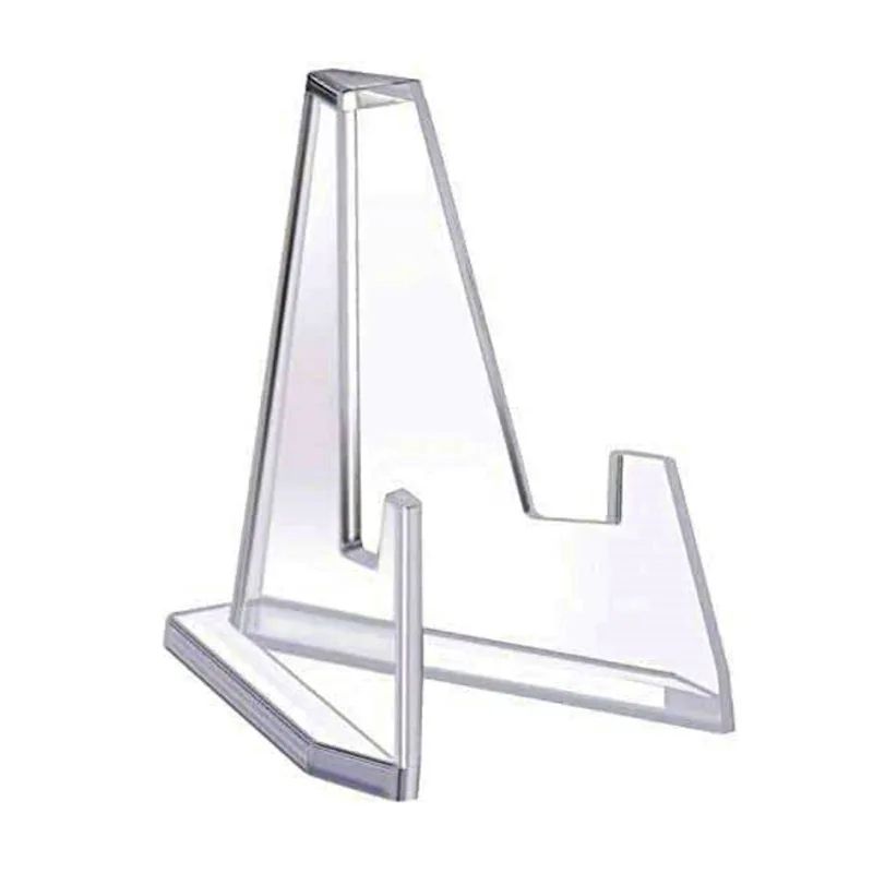 Acrylic Challenge Coin Display Stand Holders Transparent Triangle Coin Capsule Stands For Commemor 3