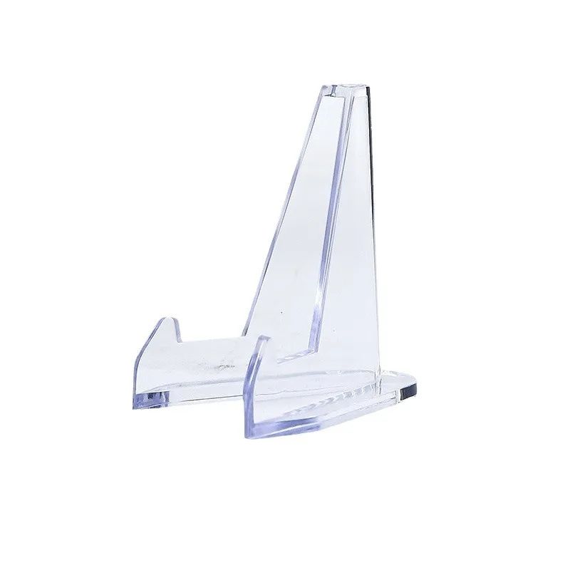 Acrylic Challenge Coin Display Stand Holders Transparent Triangle Coin Capsule Stands For Commemor 4