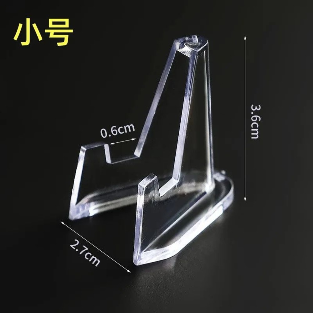 Acrylic Challenge Coin Display Stand Holders Transparent Triangle Coin Capsule Stands For Commemor 6