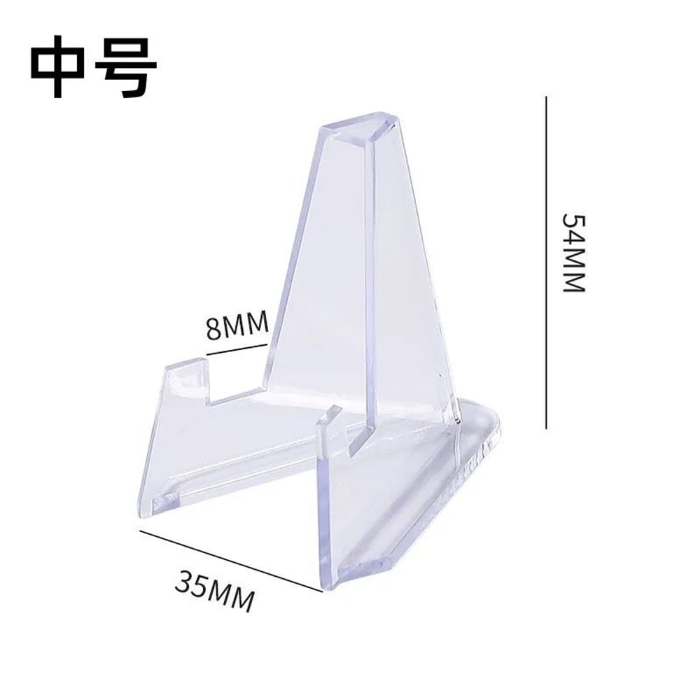 Acrylic Challenge Coin Display Stand Holders Transparent Triangle Coin Capsule Stands For Commemor 7