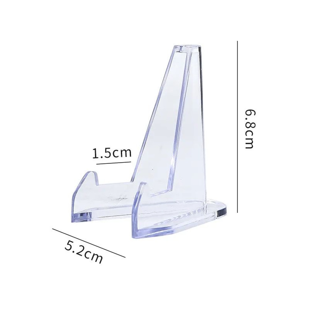 Acrylic Challenge Coin Display Stand Holders Transparent Triangle Coin Capsule Stands For Commemor 8