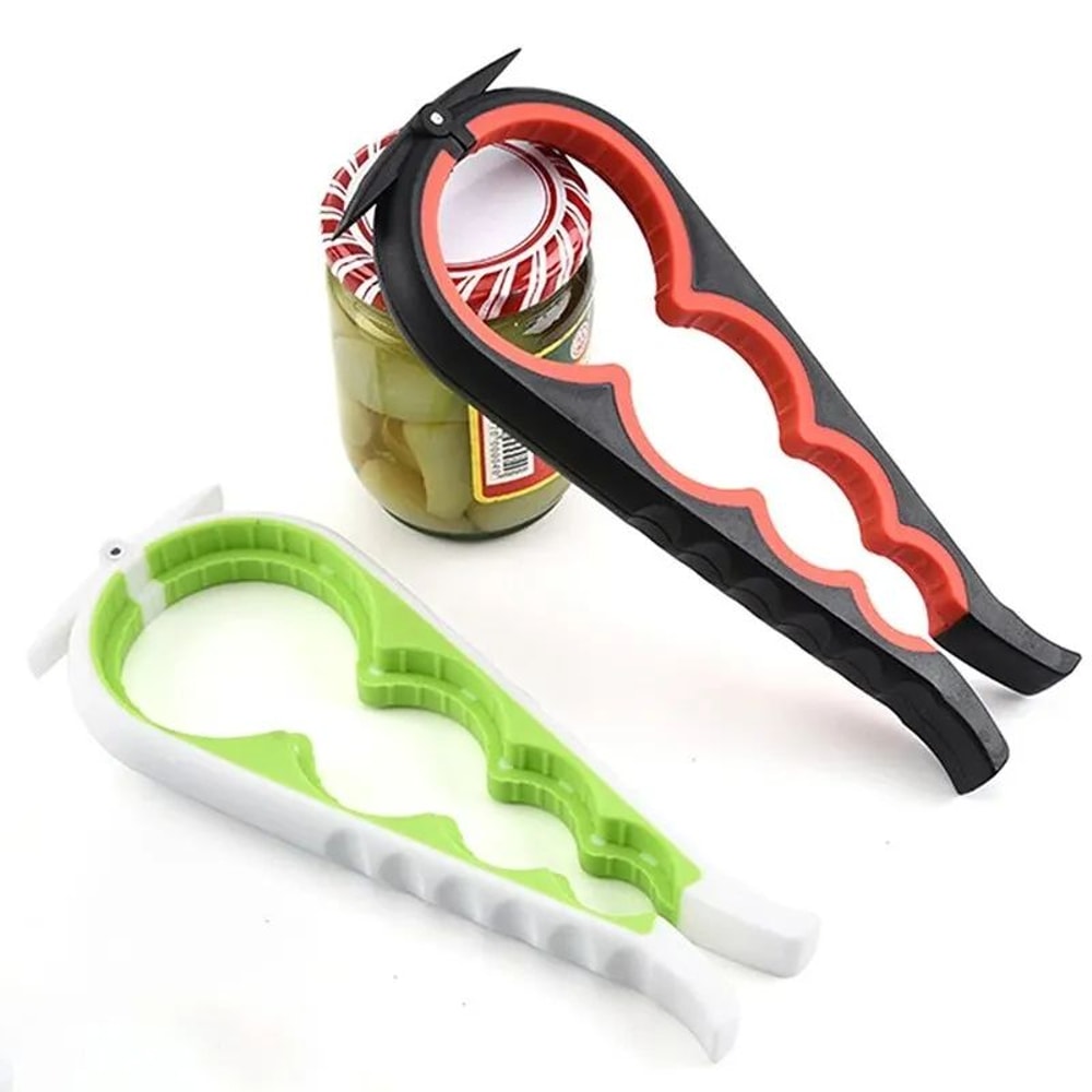 4in1 MultiFunction Can Bottle Opener AntiSlip Cap Twister With 4 Positions For Jars Lids Beverag 2