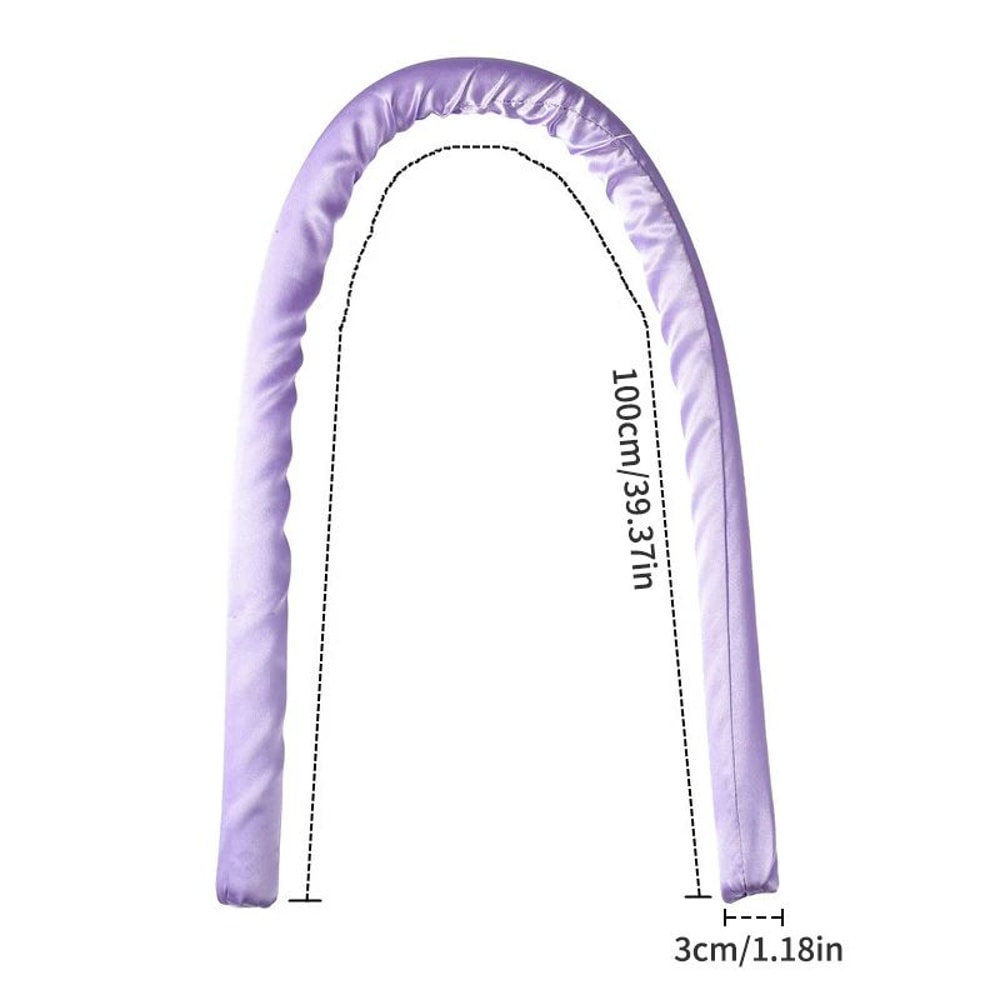 NoHeat Sleeping Curling Rod Foam Overnight Big Wave Hair Curler Band DIY Heatless Curling Set For 4