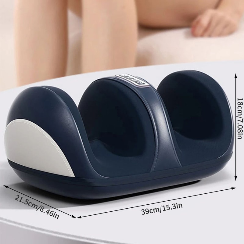Super Big Electric Foot Calf Massager With Heat Deep Tissue Shiatsu Kneading Roller Machine For St 4