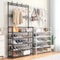 45 Tier Multifunctional Plastic Storage Rack Organizer Floor Standing Shoe Clothes Shelf Easy Asse 1