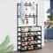 45 Tier Multifunctional Plastic Storage Rack Organizer Floor Standing Shoe Clothes Shelf Easy Asse 2