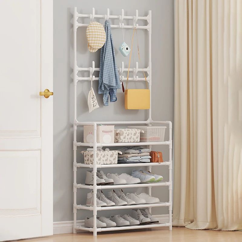 45 Tier Multifunctional Plastic Storage Rack Organizer Floor Standing Shoe Clothes Shelf Easy Asse 6