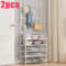 45 Tier Multifunctional Plastic Storage Rack Organizer Floor Standing Shoe Clothes Shelf Easy Asse 9