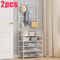 45 Tier Multifunctional Plastic Storage Rack Organizer Floor Standing Shoe Clothes Shelf Easy Asse 9