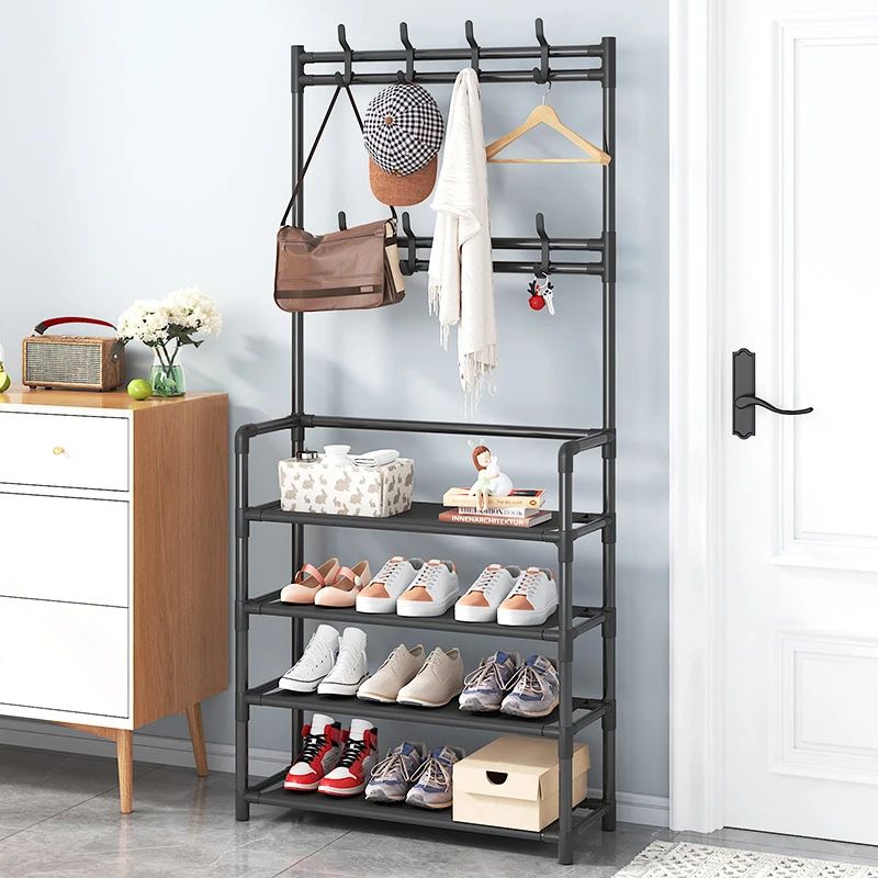 45 Tier Multifunctional Plastic Storage Rack Organizer Floor Standing Shoe Clothes Shelf Easy Asse 13