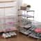 34 Tier Space Saving Shoe Rack Organizer MultiLayer Plastic Storage Shelf With Metal Pipes For Home 1