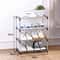 34 Tier Space Saving Shoe Rack Organizer MultiLayer Plastic Storage Shelf With Metal Pipes For Home 8