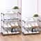 34 Tier Space Saving Shoe Rack Organizer MultiLayer Plastic Storage Shelf With Metal Pipes For Home 11