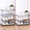 34 Tier Space Saving Shoe Rack Organizer MultiLayer Plastic Storage Shelf With Metal Pipes For Home 11