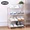 34 Tier Space Saving Shoe Rack Organizer MultiLayer Plastic Storage Shelf With Metal Pipes For Home 12