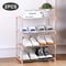 34 Tier Space Saving Shoe Rack Organizer MultiLayer Plastic Storage Shelf With Metal Pipes For Home 12