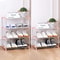 34 Tier Space Saving Shoe Rack Organizer MultiLayer Plastic Storage Shelf With Metal Pipes For Home 13