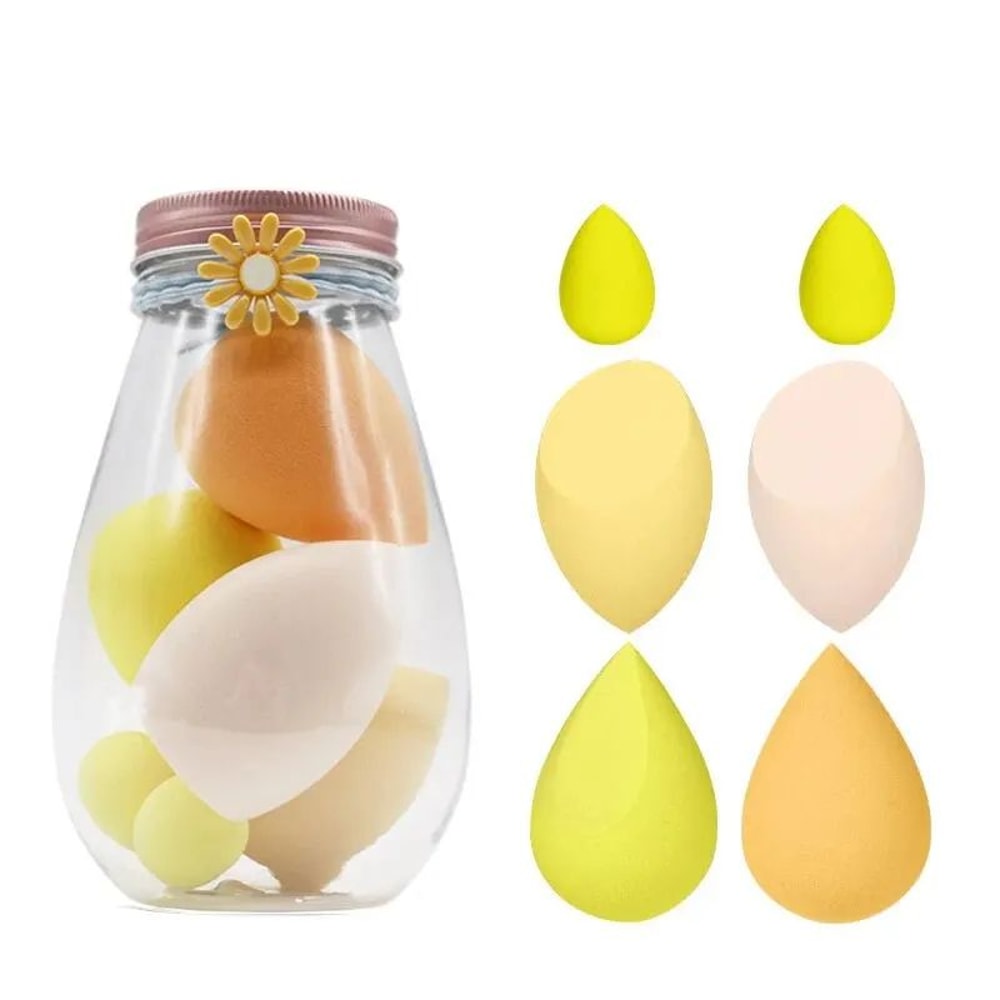 Dry Wet DualUse Makeup Sponge Beauty Blender Teardrop Diagonal Cut Powder Puff With Individual Pac 8