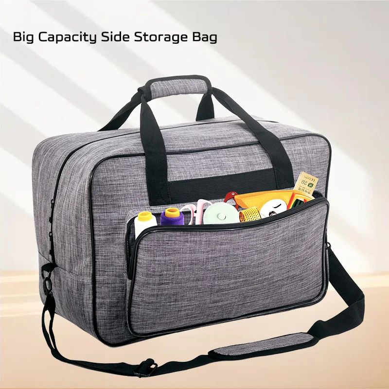 Portable Sewing Machine Carrying Bag Dustproof Oxford Protective Case With Storage Pockets For Thre 1