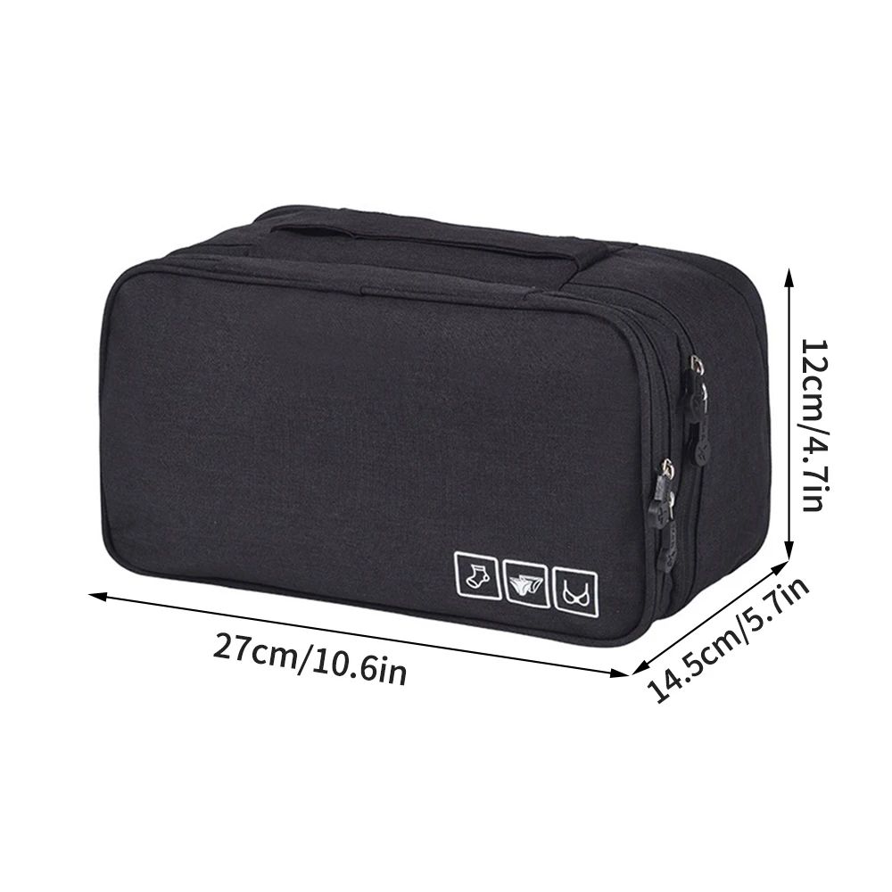 Travel Bra Underwear Organizer Bag Large Capacity Washable Lingerie Storage Case With Compartments 1