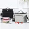Large Capacity Insulated Lunch Bag With Crossbody Strap Oxford Cooler Tote For Picnic Outdoor Ice 0