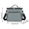 Large Capacity Insulated Lunch Bag With Crossbody Strap Oxford Cooler Tote For Picnic Outdoor Ice 4