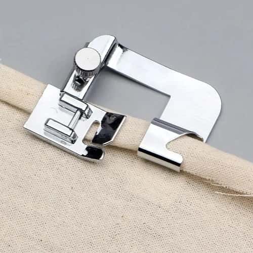 Rolled Hem Presser Foot Set 3/8 - 1 in for Sewing Machines, Multi-Size Edge Curling Press Foot Accessories for Home Use