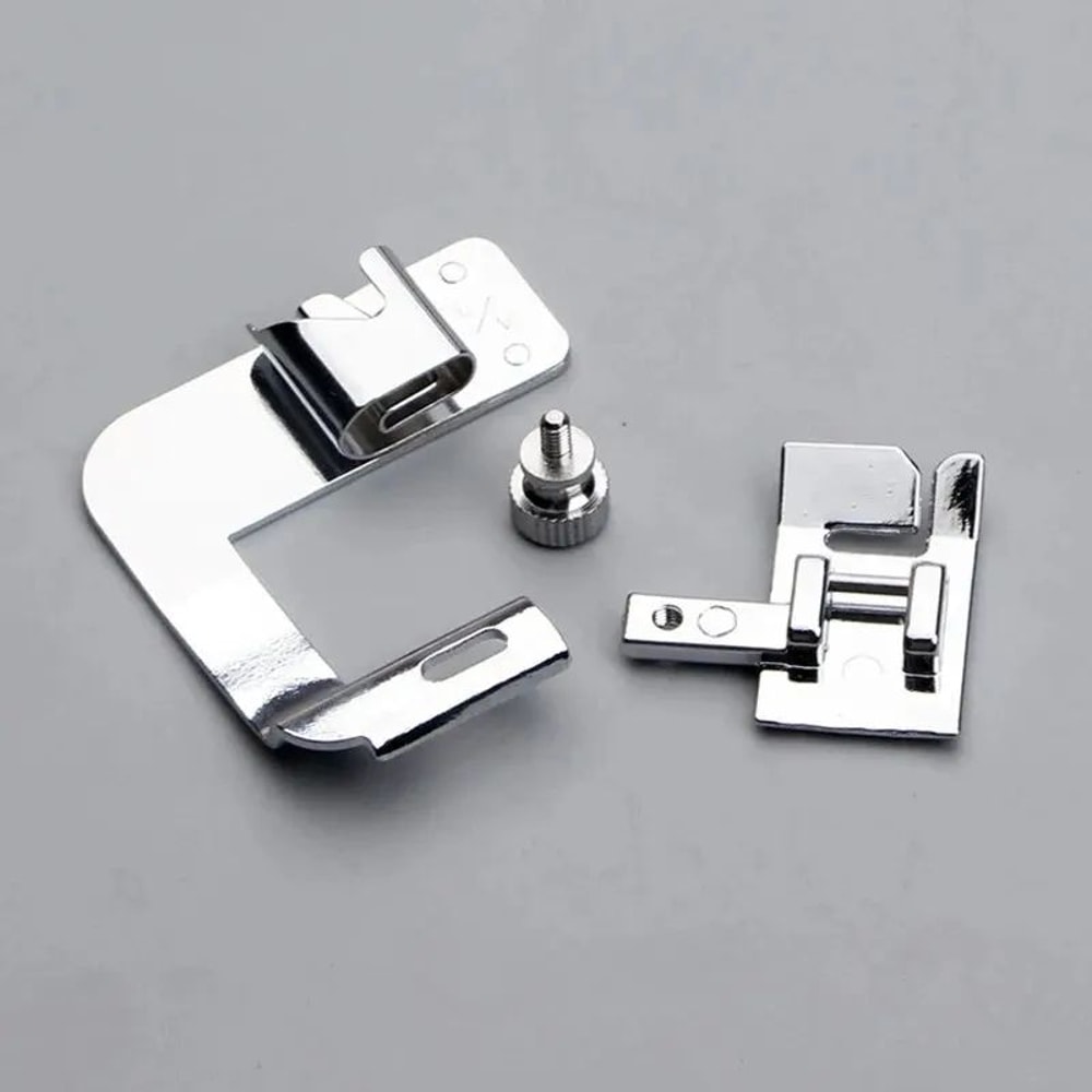 Rolled Hem Presser Foot Set 38 1 In For Sewing Machines MultiSize Edge Curling Press Foot Accessor 2