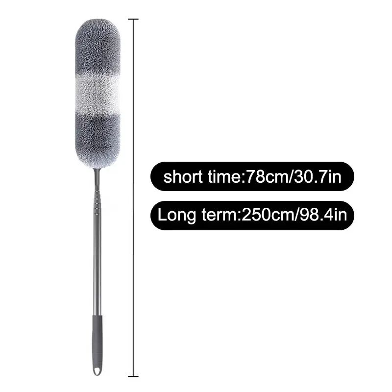 11024in Telescopic Ceiling Duster Kit With 6 Brush Heads Extendable Microfiber Dust Collector For C 4
