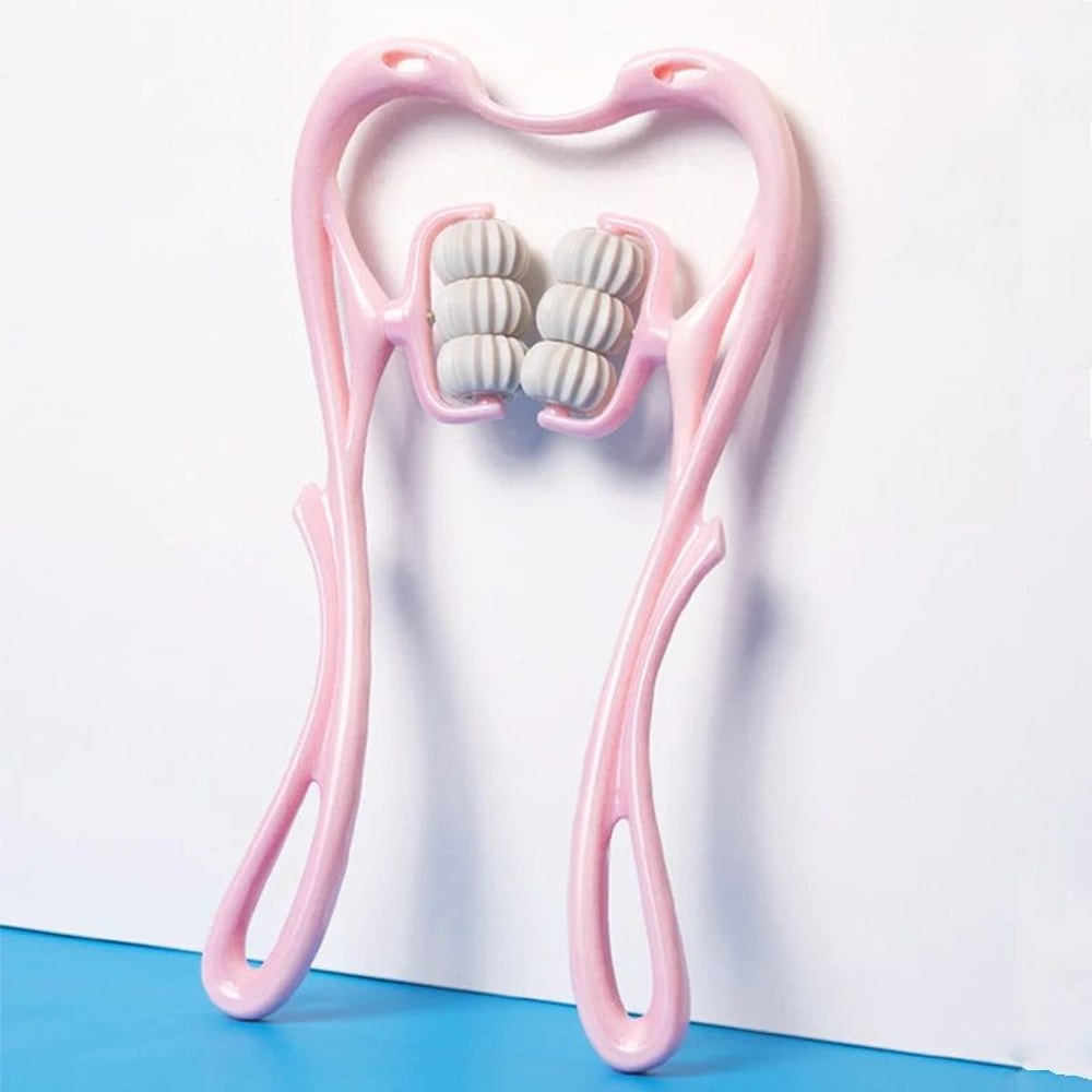 Manual Cervical Neck Massager Clamp 6Ball Kneading Roller For Shoulder Pain Relief Deep Tissue Rela 7