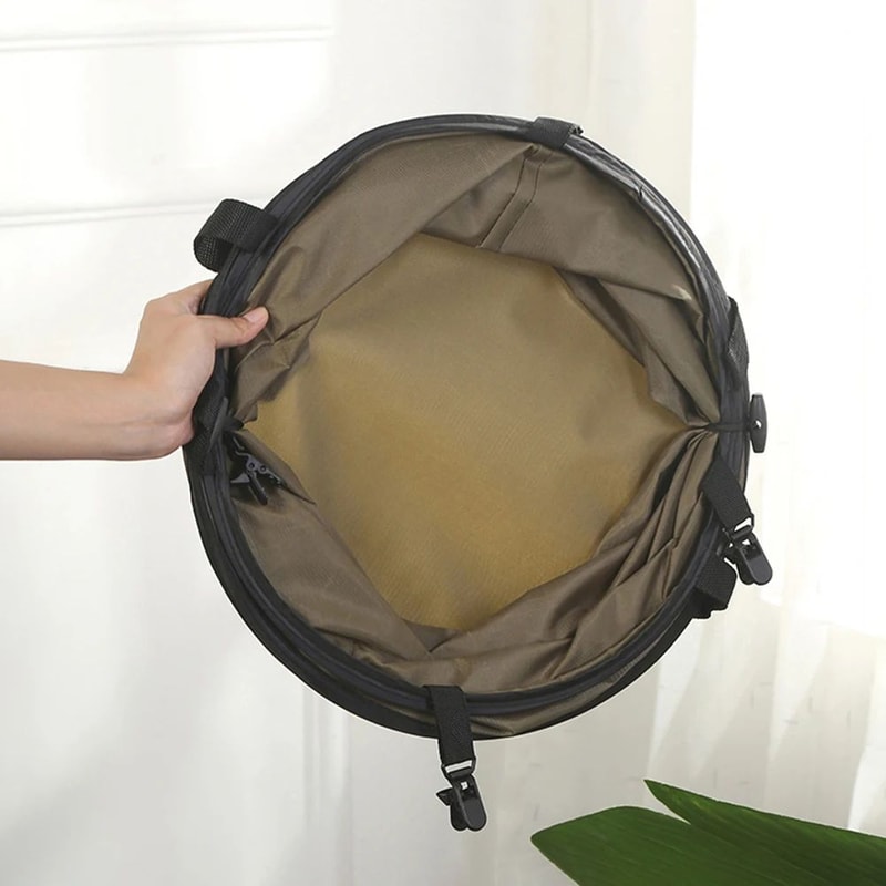 PopUp Camping Trash Can Portable Folding Outdoor Garbage Bin For Camp Garden Leaf Bag Holder Reusab 3