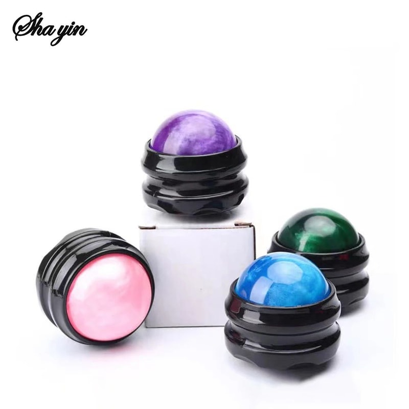 Mini Manual Massage Ball Roller 360 Spin Self Massage Tool For Back Shoulders Feet Portable Deep T 5