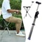 Adjustable Walking Cane With Seat Lightweight Folding Stool Chair For Travel NonSlip Handle Outdoor 1